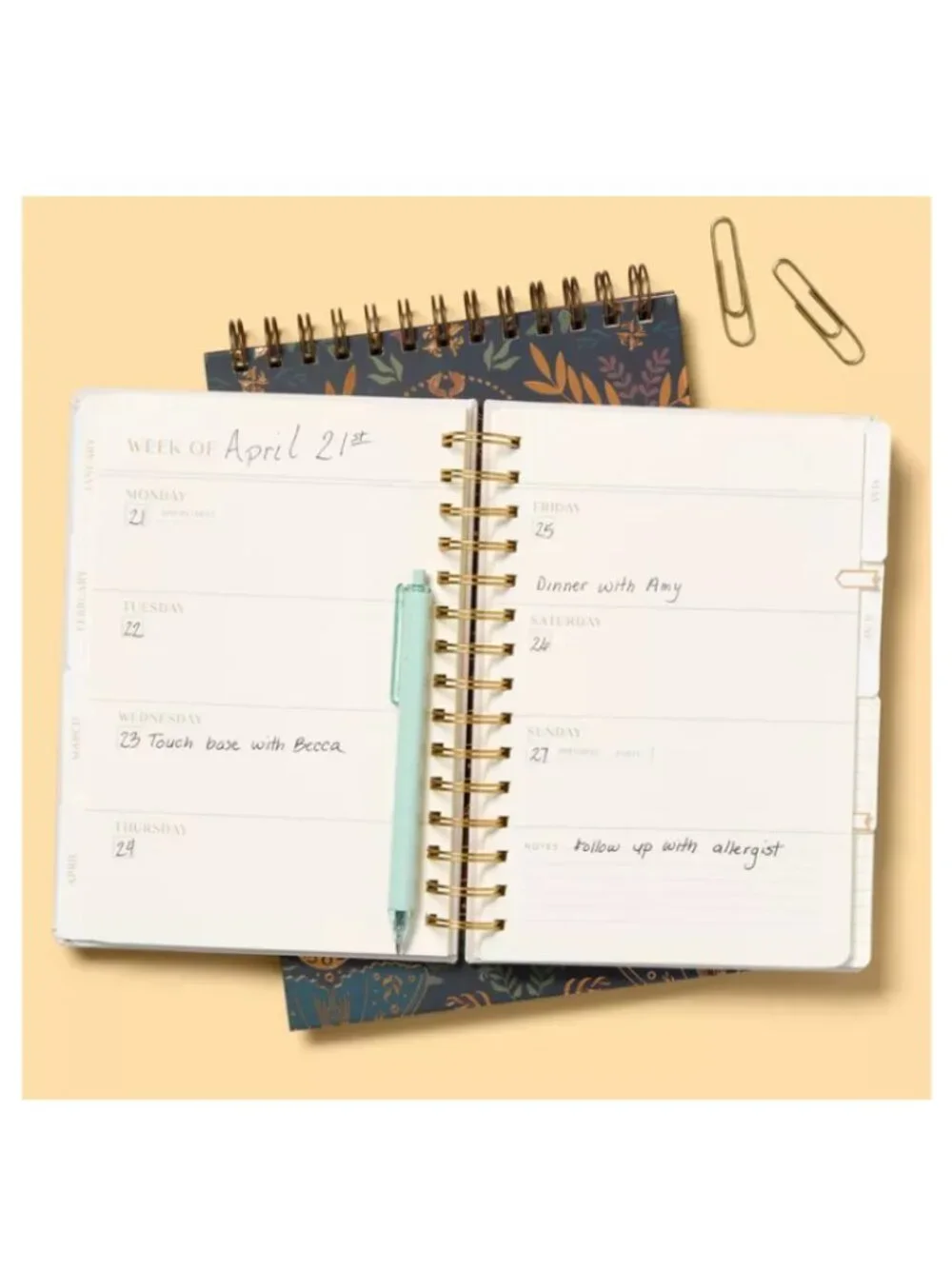 Up & Up Undated Planner | Pink Leatherette | 6 x 8 | NWT